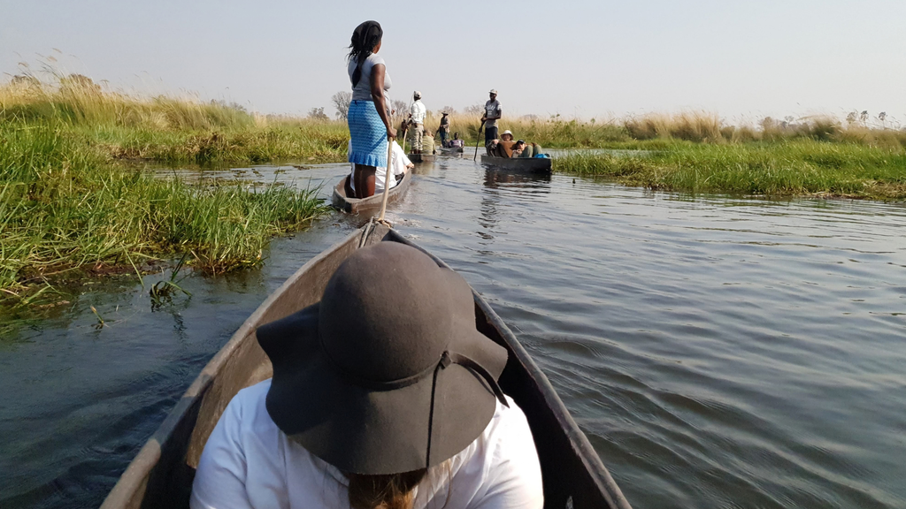 Botswana Okavango Delta mokoro experience Botswana Okavango Delta mokoro experience